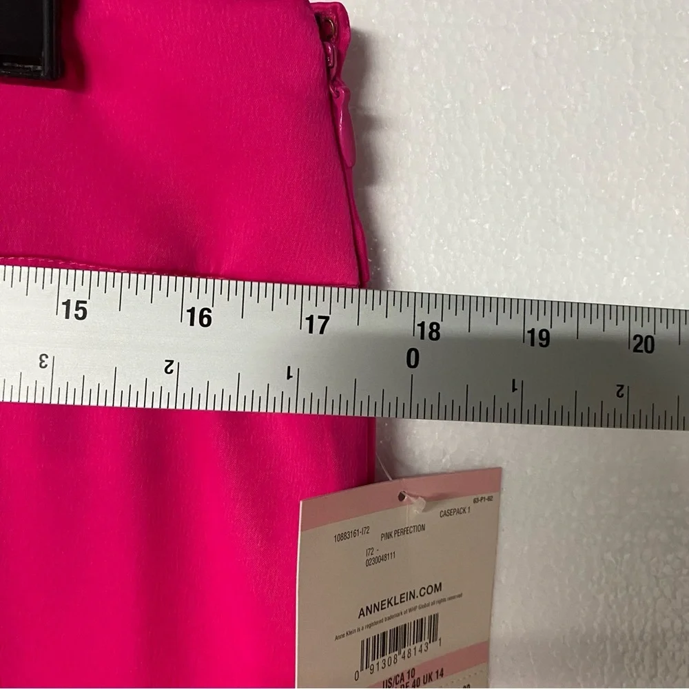 Anne Klein Dress Pants 10 Pink Wide Leg Stain Careerwear Business Barbiecore - Picture 4 of 11